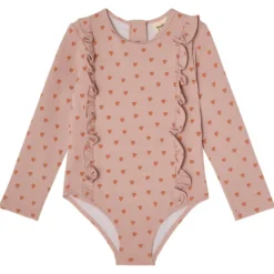 Alma UV Baddräkt Apricot Hearts