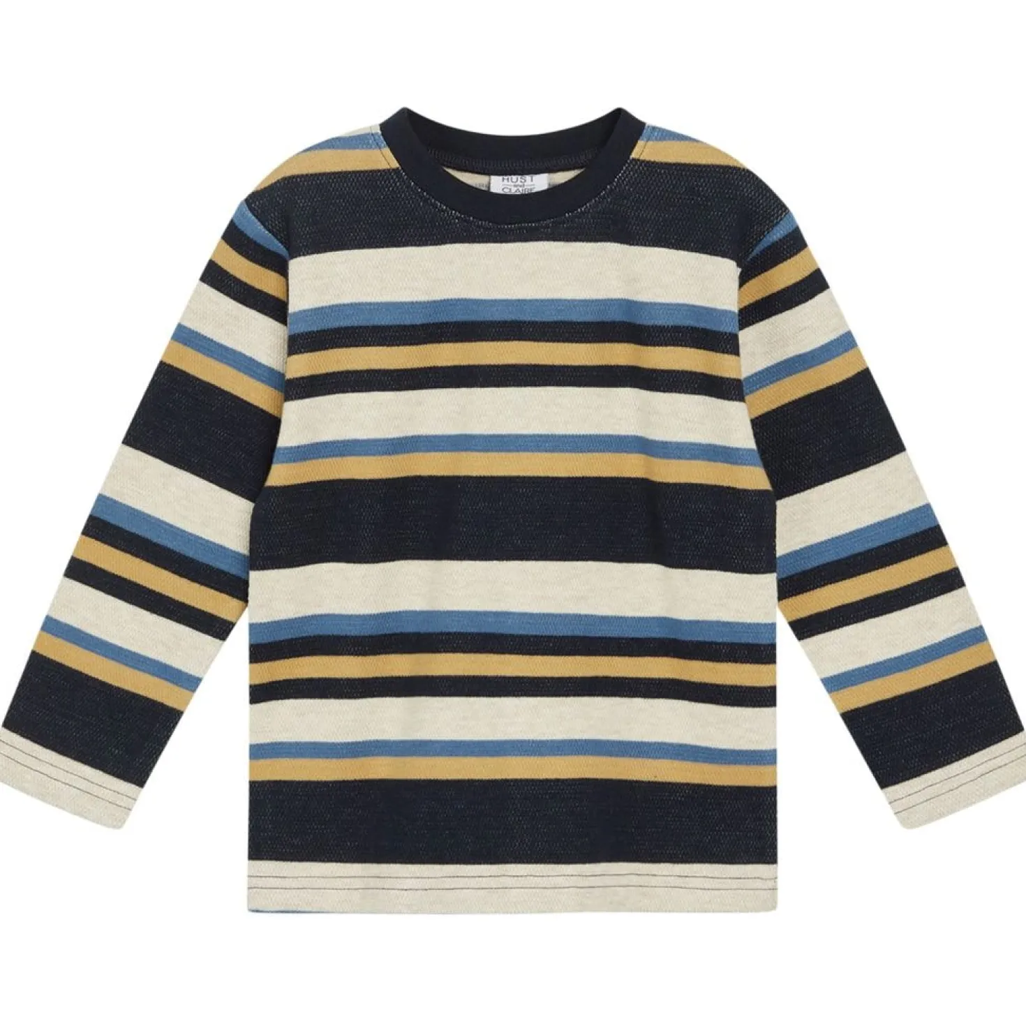 Anton Randig Långärmad T-shirt Marinblå