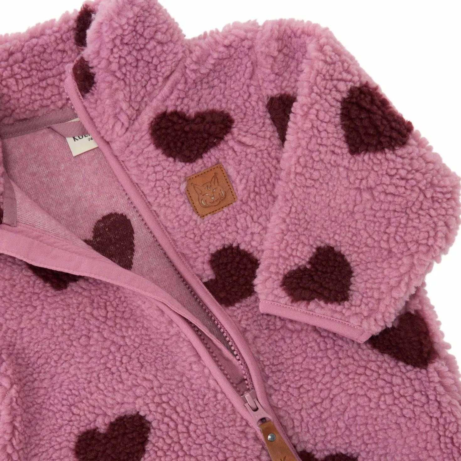 Austin Pile Fleeceoverall Hearts