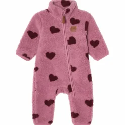 Austin Pile Fleeceoverall Hearts