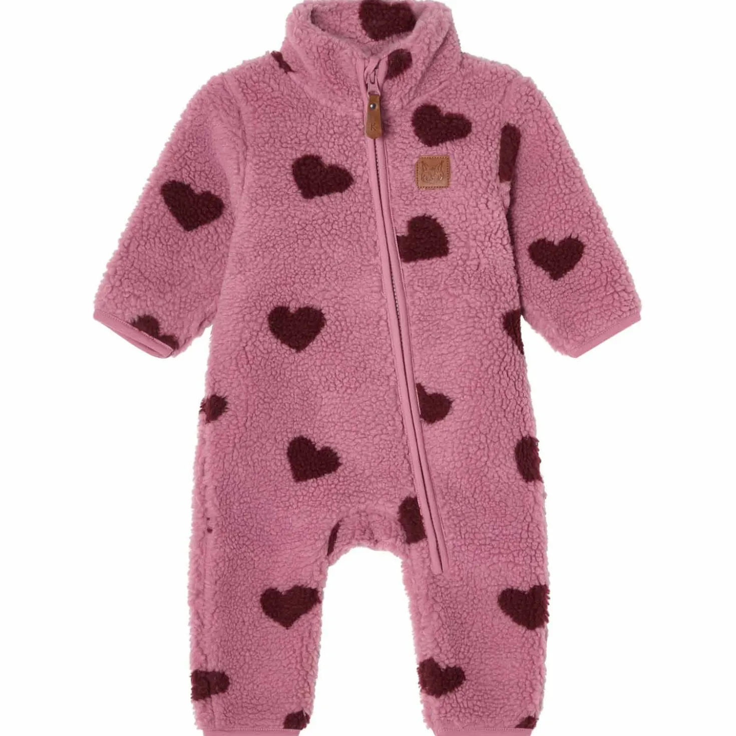 Austin Pile Fleeceoverall Hearts