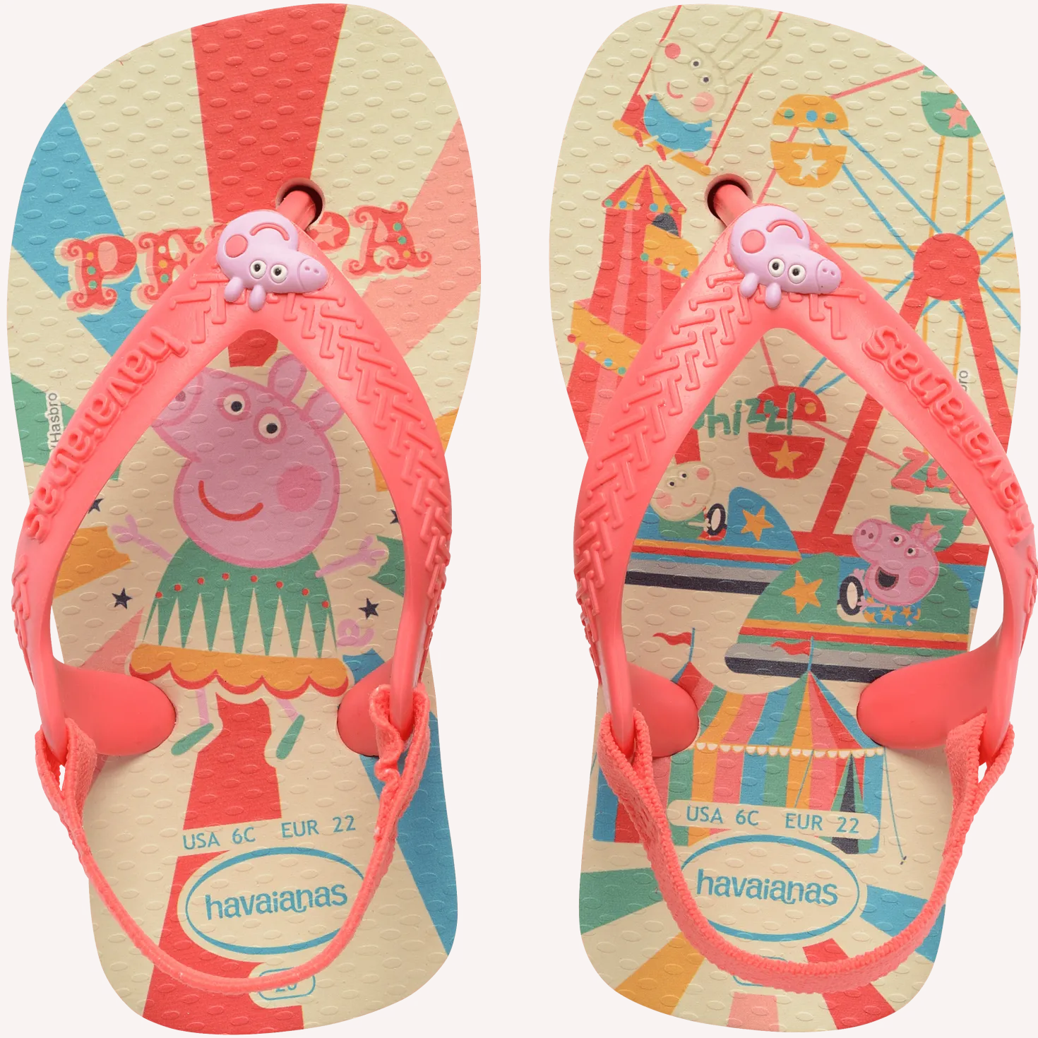 Baby Peppa Pig Flip Flops Sandaler Buttercream Coral