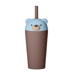 Bestie Sippy Isolerad Mugg Med Sugrör Bear