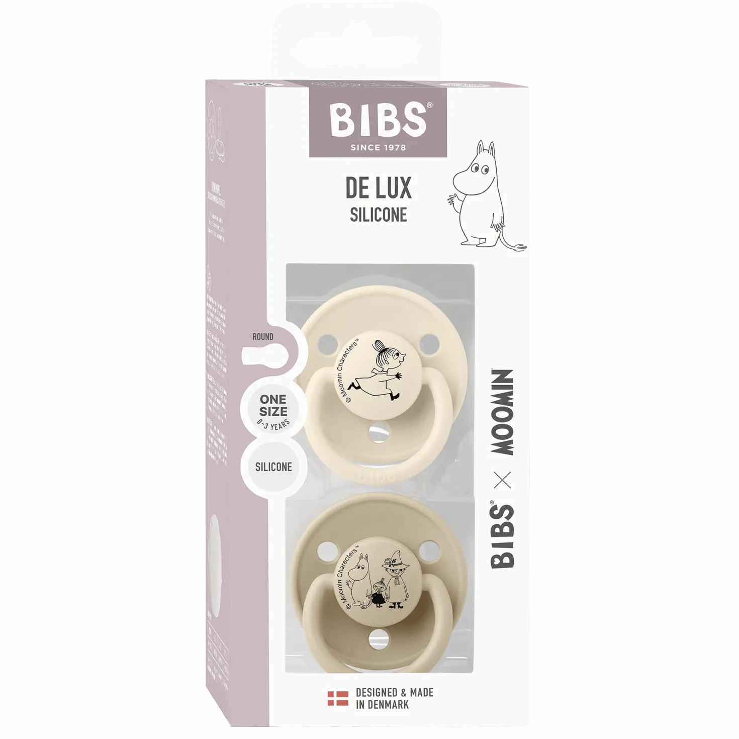 BIBS X Moomins De Lux Little My 2-pack Silikonnapp Ivory