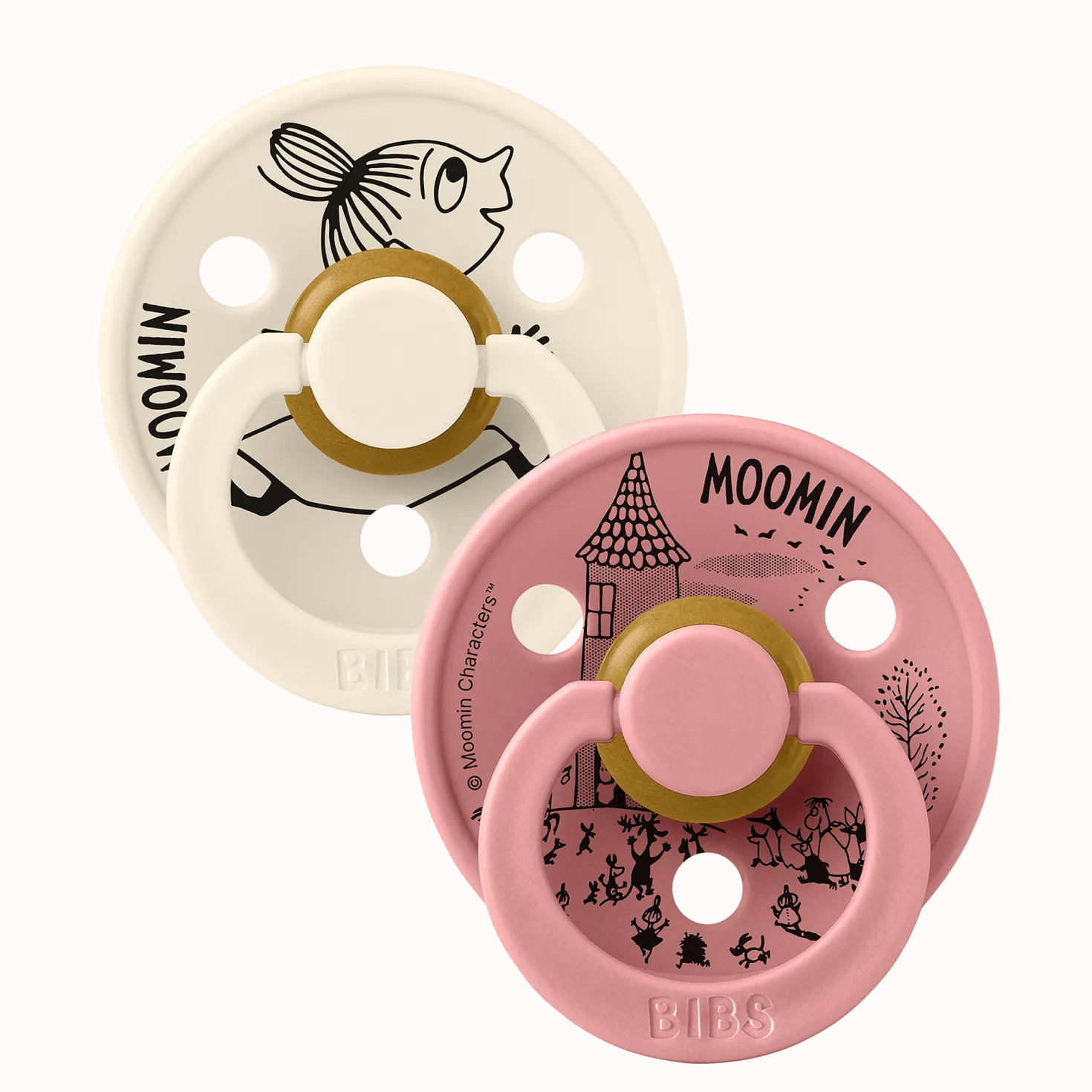 BIBS X Moomins Little My 2-pack Latexnapp Ivory