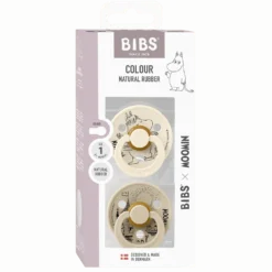 BIBS X Moomins Snorkmaiden 2-pack Latexnapp Ivory
