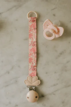 Binky Bow Napp Silikon För Nyfödd 0-6M Misty Pink