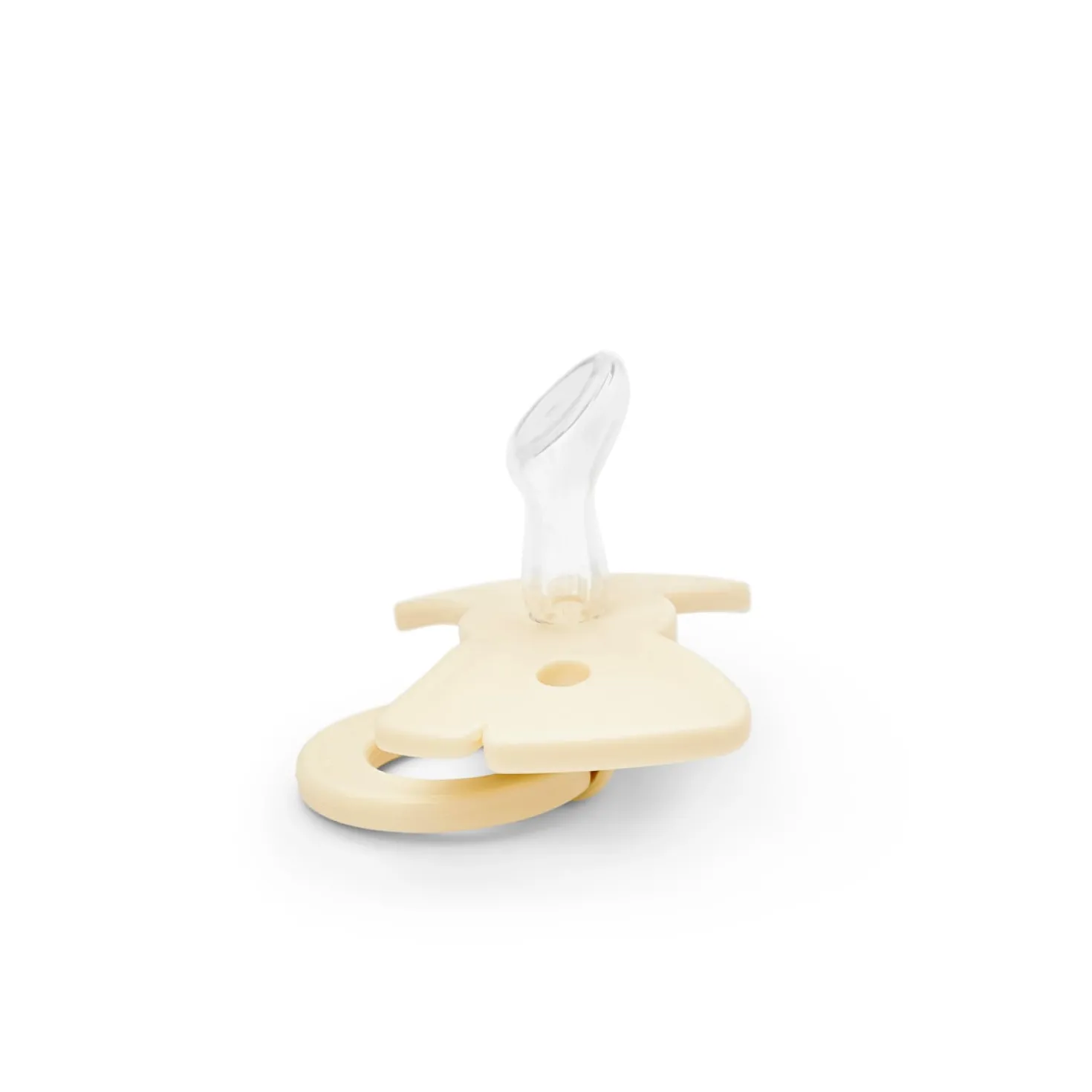 Binky Bow Napp Silikon För Nyfödd 0-6M Oat White