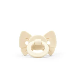 Binky Bow Napp Silikon För Nyfödd 0-6M Oat White