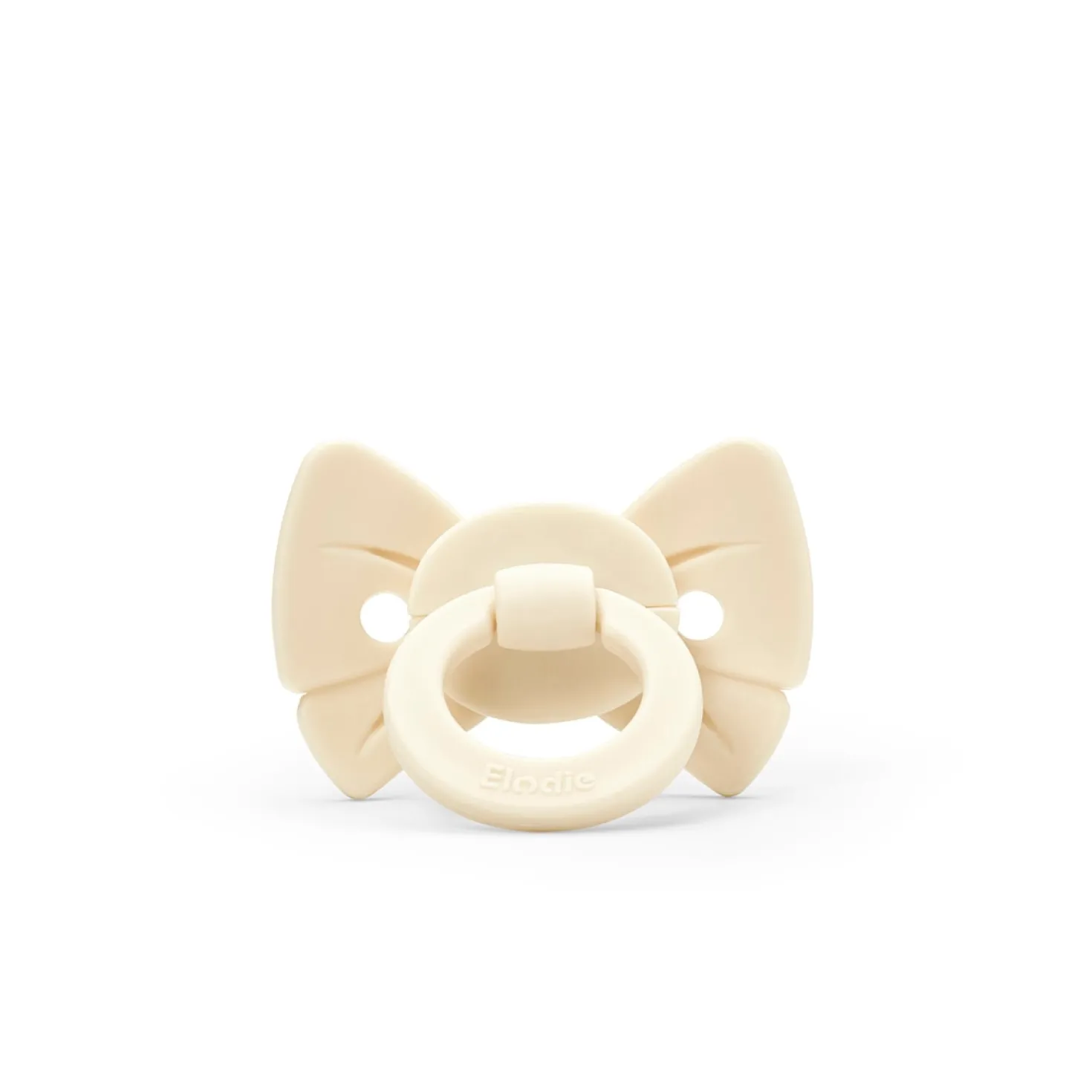 Binky Bow Napp Silikon För Nyfödd 0-6M Oat White