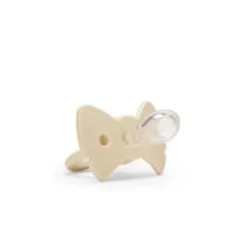 Binky Bow Napp Silikon 3M+ Oat White