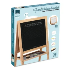 Blackboard Dubbelsidig På Fötter Black
