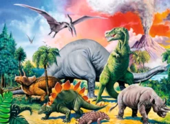 Bland Dinosaurierna Pussel Multicolor