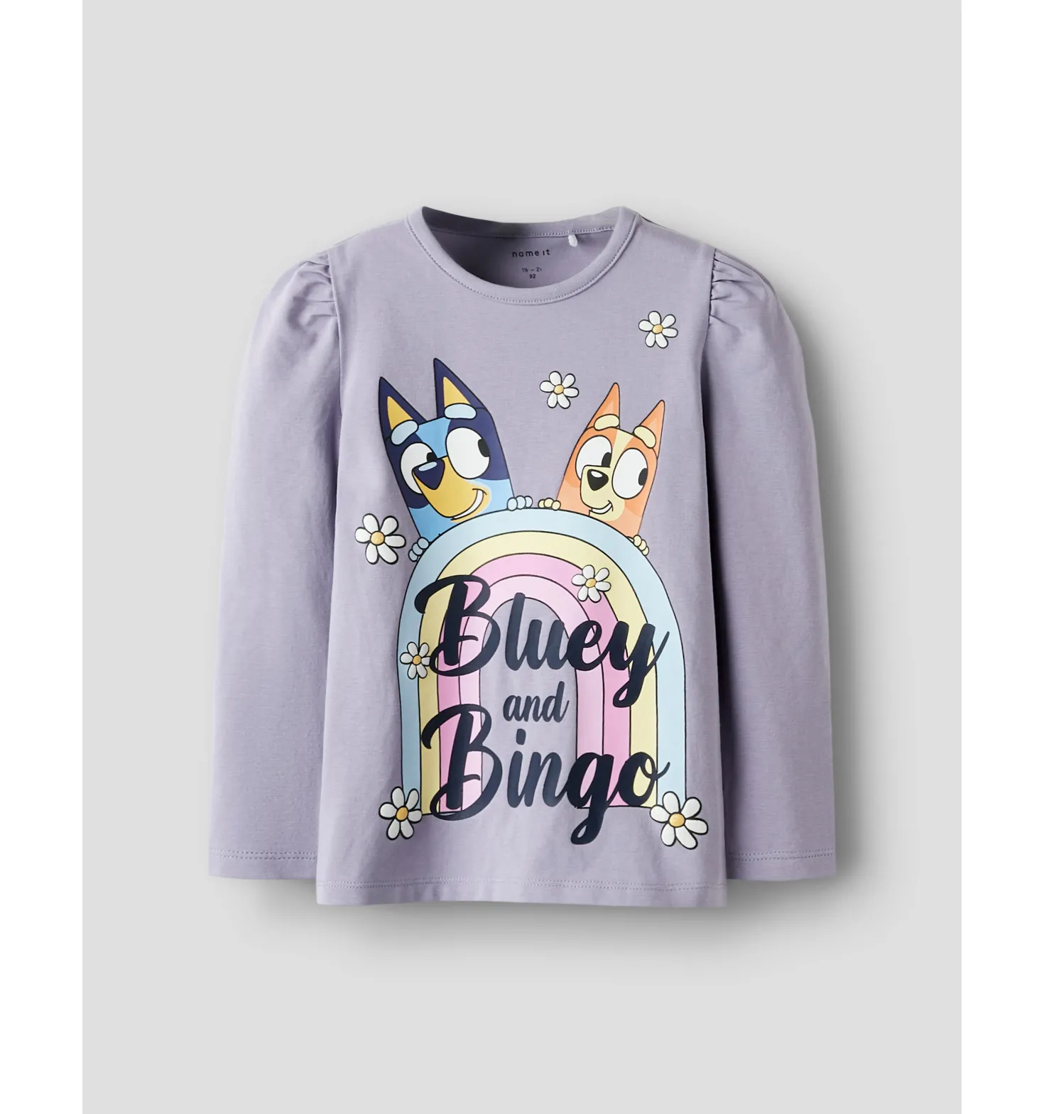 Bluey Långärmad Topp Lavender Gray