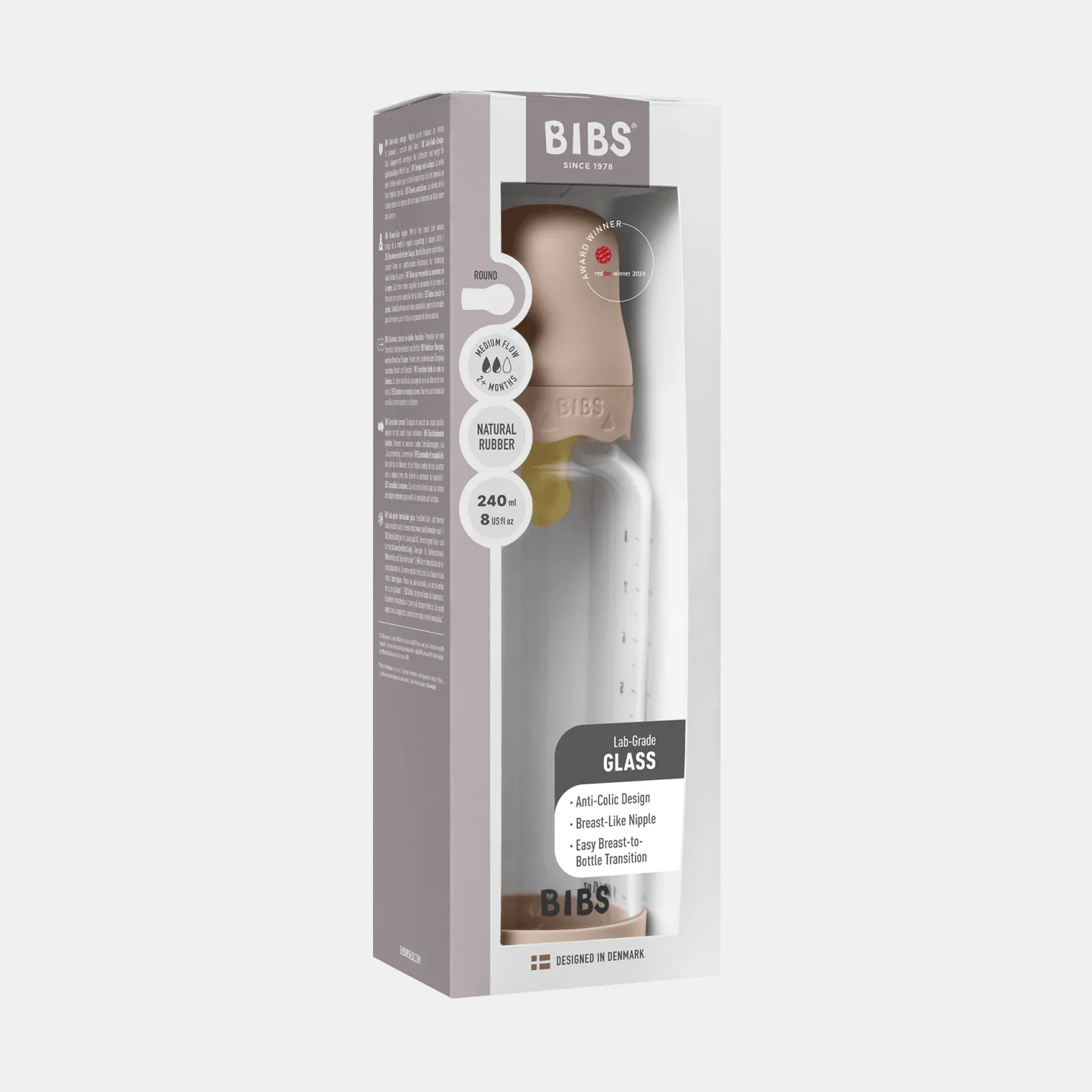 Boheme Nappflaska I Glas 240 Ml Blush
