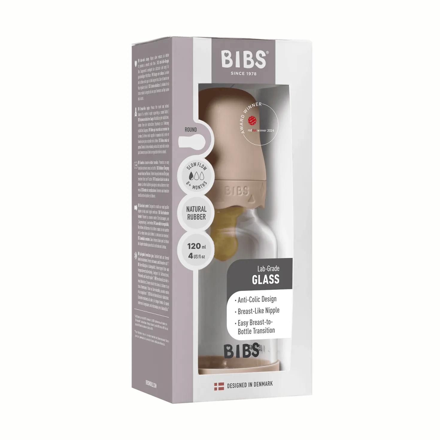 Boheme Nappflaska I Glas 120 Ml Blush