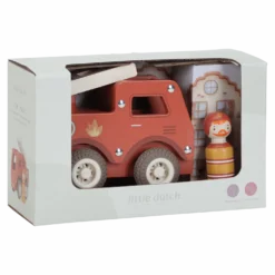 Brandbil Med Träfigur Red