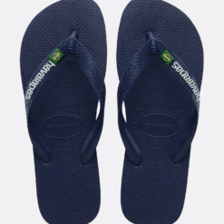 Brasil Logo Flip Flops Navy Blue