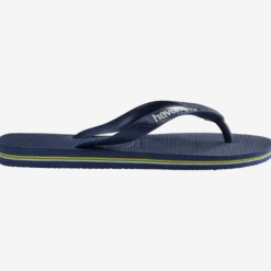 Brasil Logo Flip Flops Navy Blue
