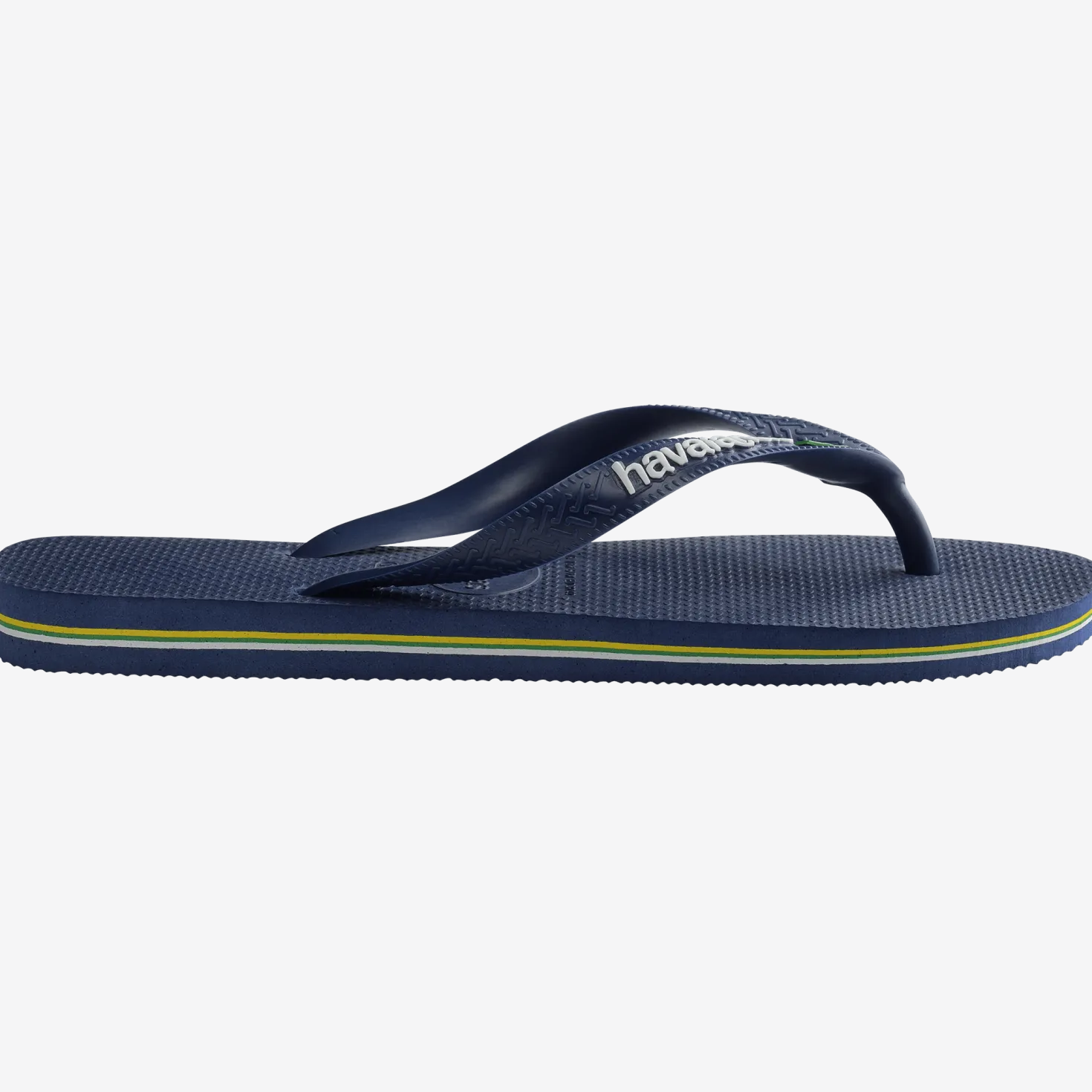 Brasil Logo Flip Flops Navy Blue