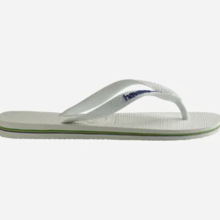 Brasil Logo Flip Flops White