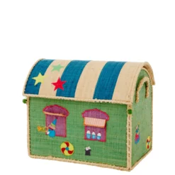 Cirkus 3-pack Raffia Förvaringshus Multicolor