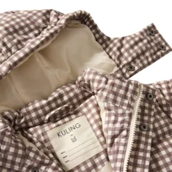 Cleveland Pufferjacka Brown Gingham