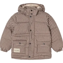 Cleveland Pufferjacka Brown Gingham
