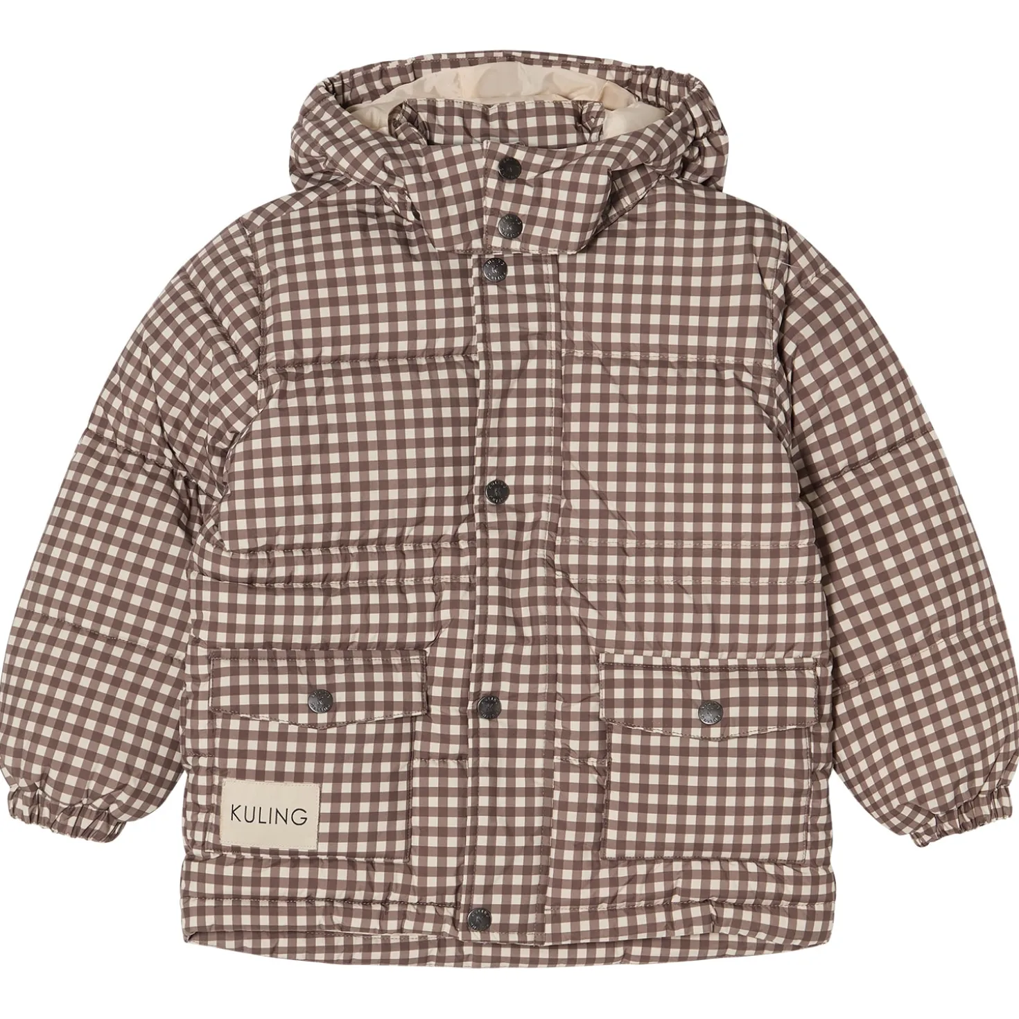 Cleveland Pufferjacka Brown Gingham