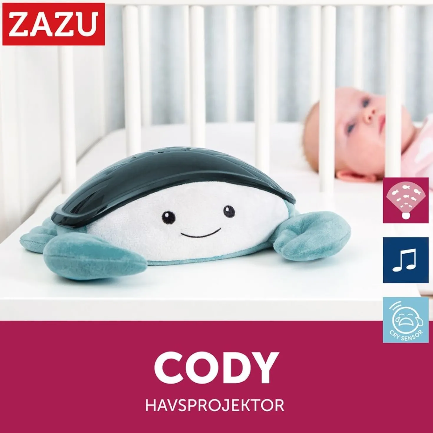 Cody The Crab Nattljusprojektor