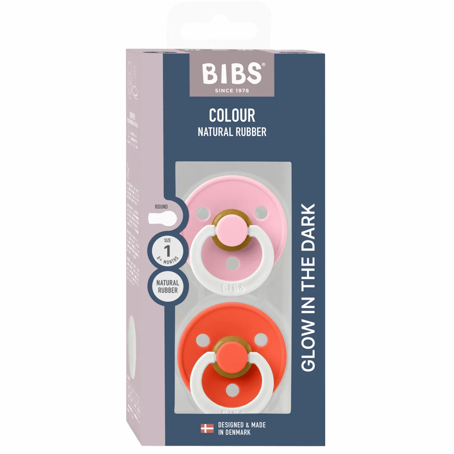 Colour 2-pack Latexnapp Baby Pink Glow