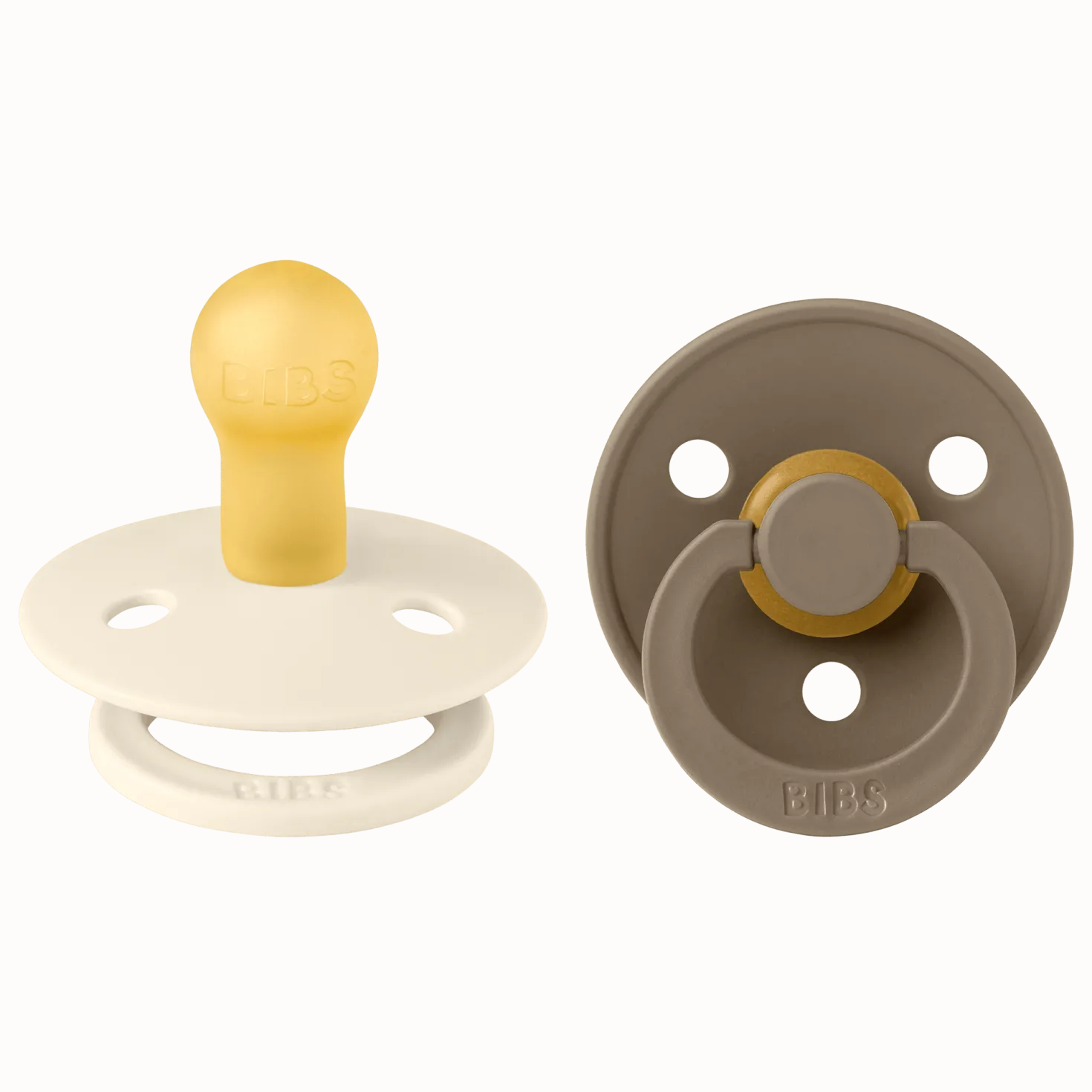 Colour 2-pack Runda Latexnappar Ivory Dark Oak