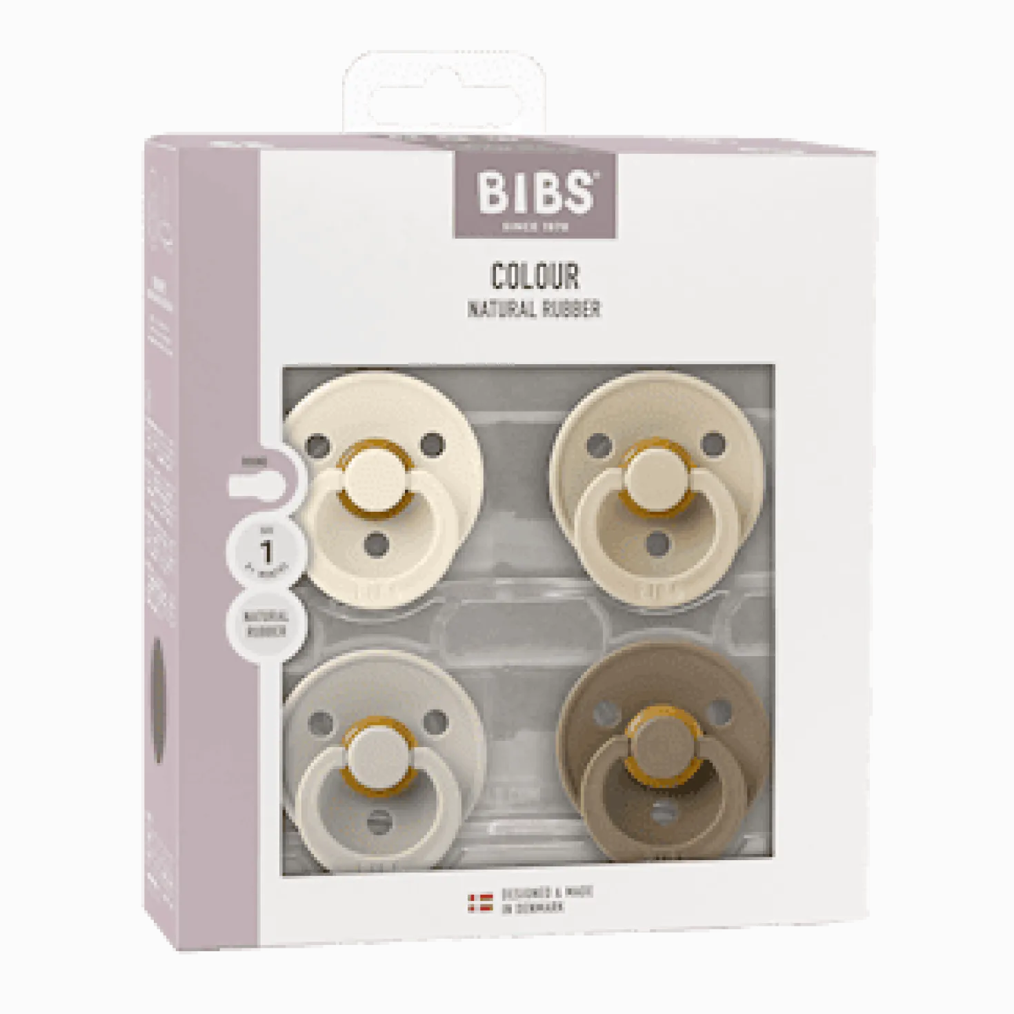 Colour 4-pack Runda Latexnappar Ivory Sand