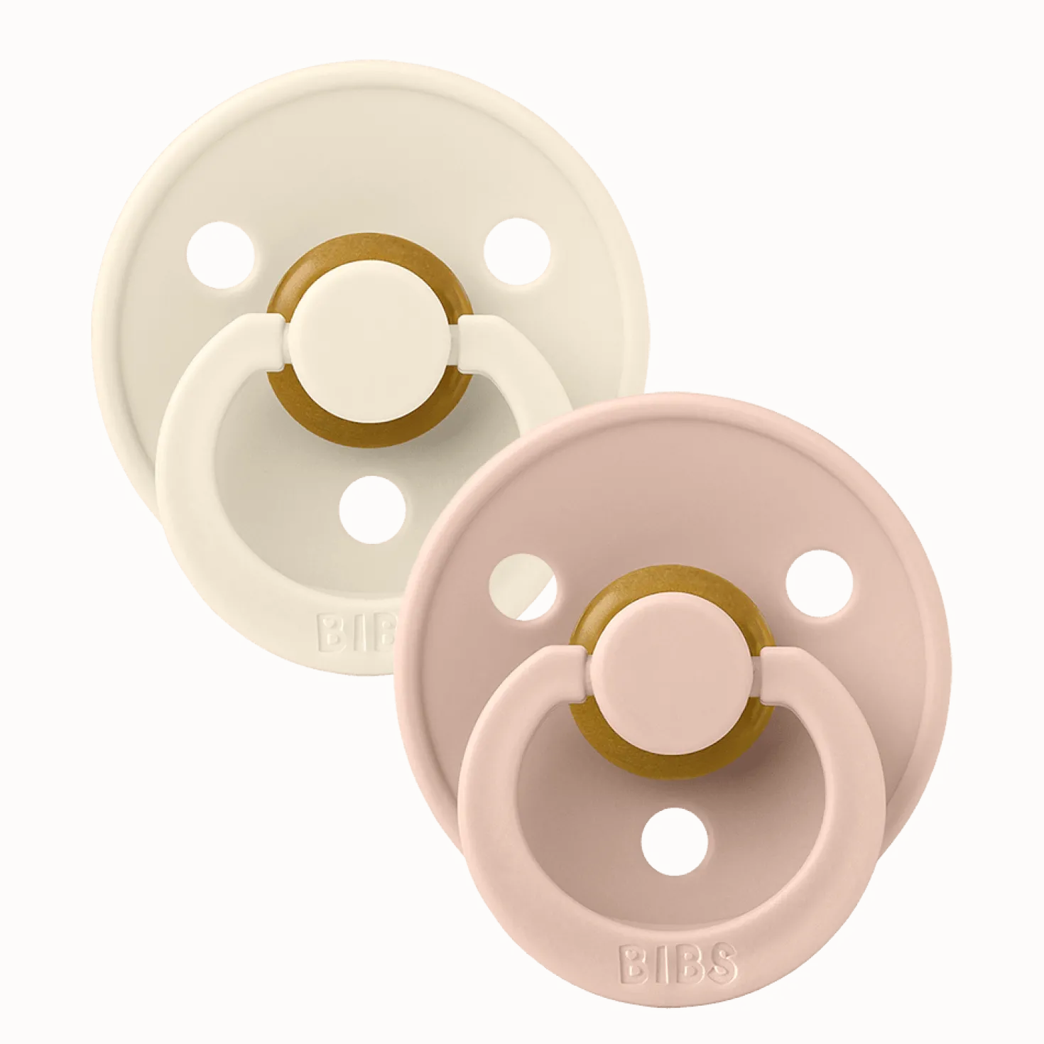 Colour 2-pack Runda Latexnappar Ivory Blush