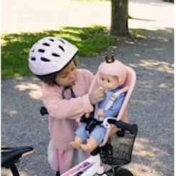 Cykelhjälm För Docka Pink
