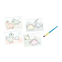 Dinos Färgläggning Med Vatten