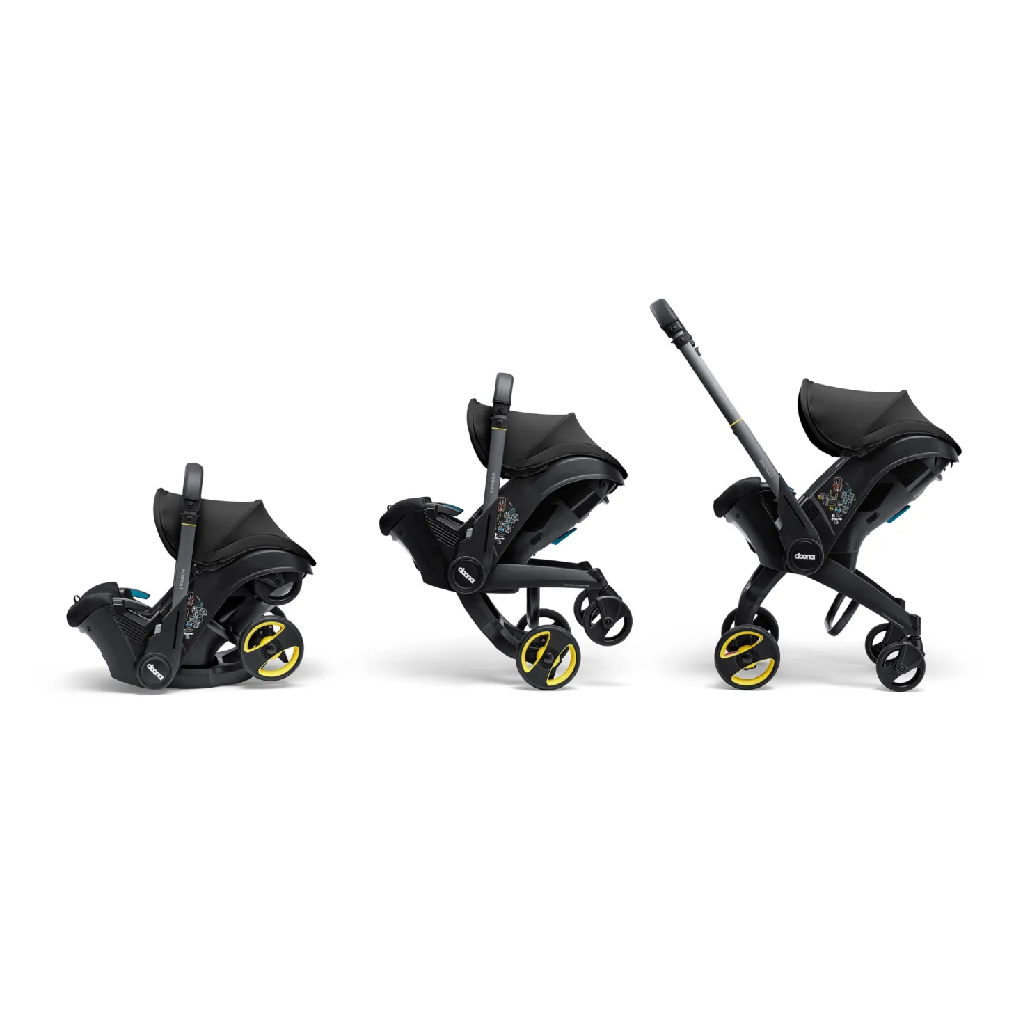 Doona I Babyskydd Och Barnvagn I Ett Nitro Black