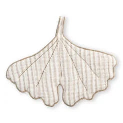 Doudou Ginkgo Snuttefilt Stripe Beige White