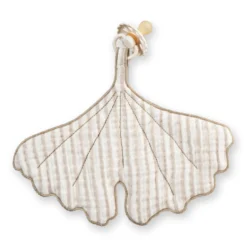 Doudou Ginkgo Snuttefilt Stripe Beige White