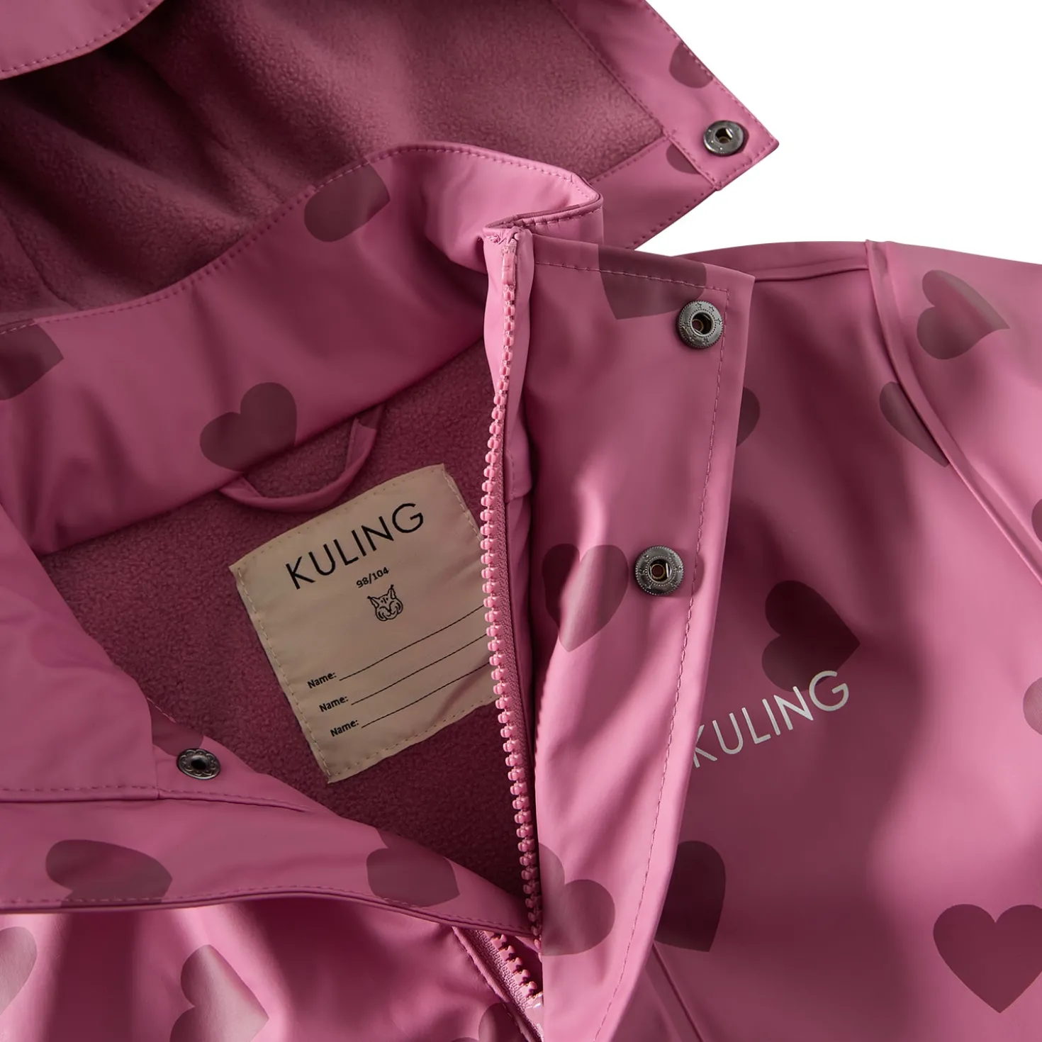 Douglas Fodrad Regnoverall Mauve Hearts