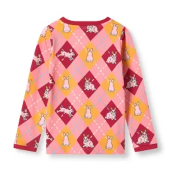 Elstar Långärmad Topp Med Kaniner Rosa Galah