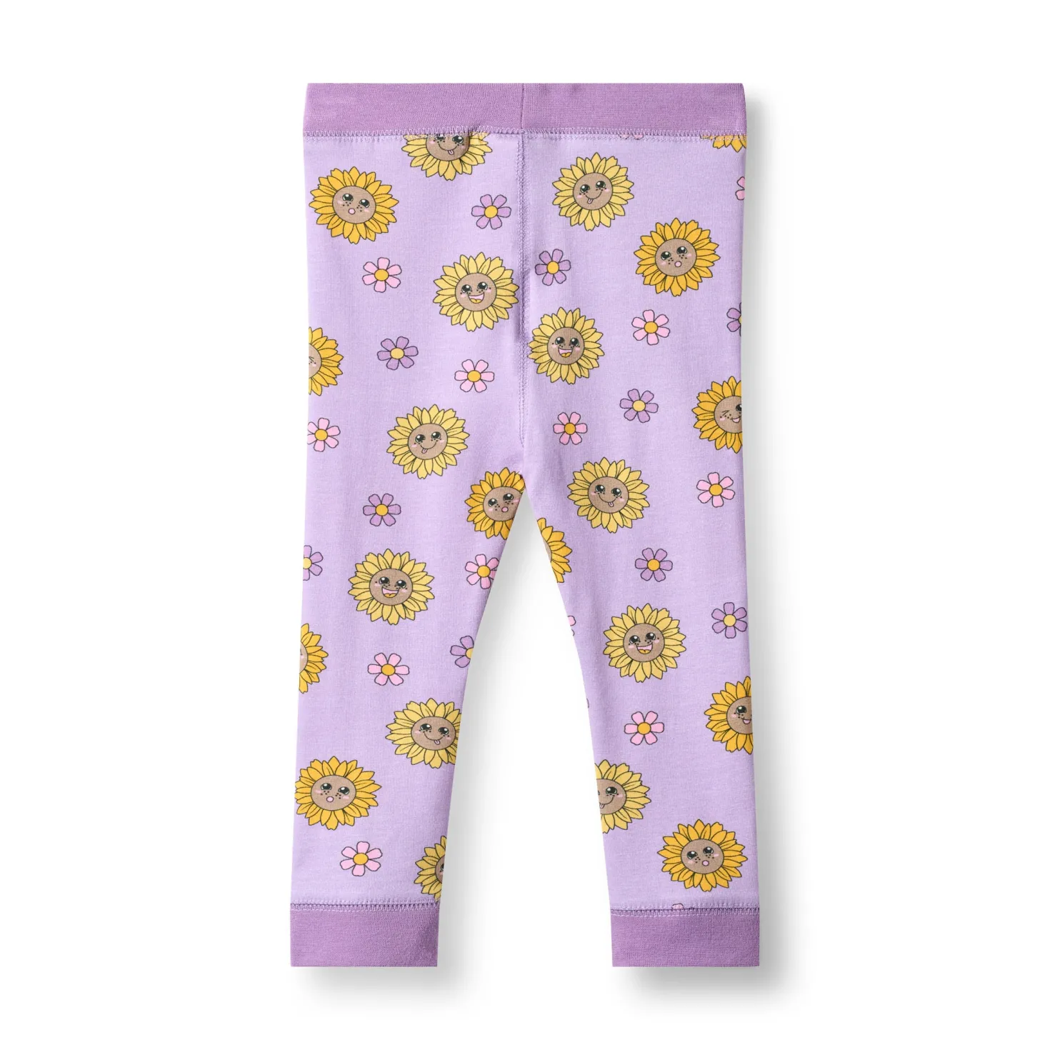 Elstar With Sunflowers Baby Leggings Heather Purple