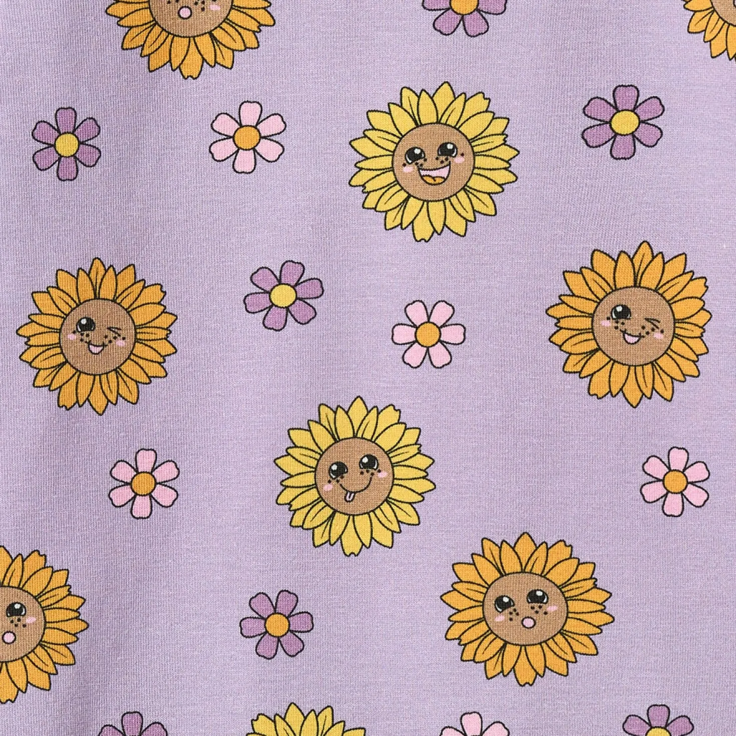 Elstar With Sunflowers Baby Leggings Heather Purple