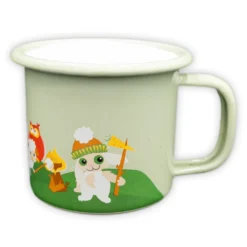 Emaljmugg 250 Ml Hiking Bunny
