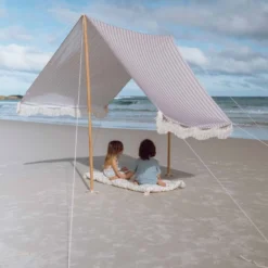 Emil Randigt Strandtält Taupe
