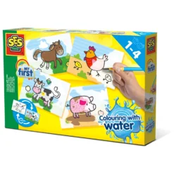 Farm Animals Färgläggning Med Vatten Multicolor