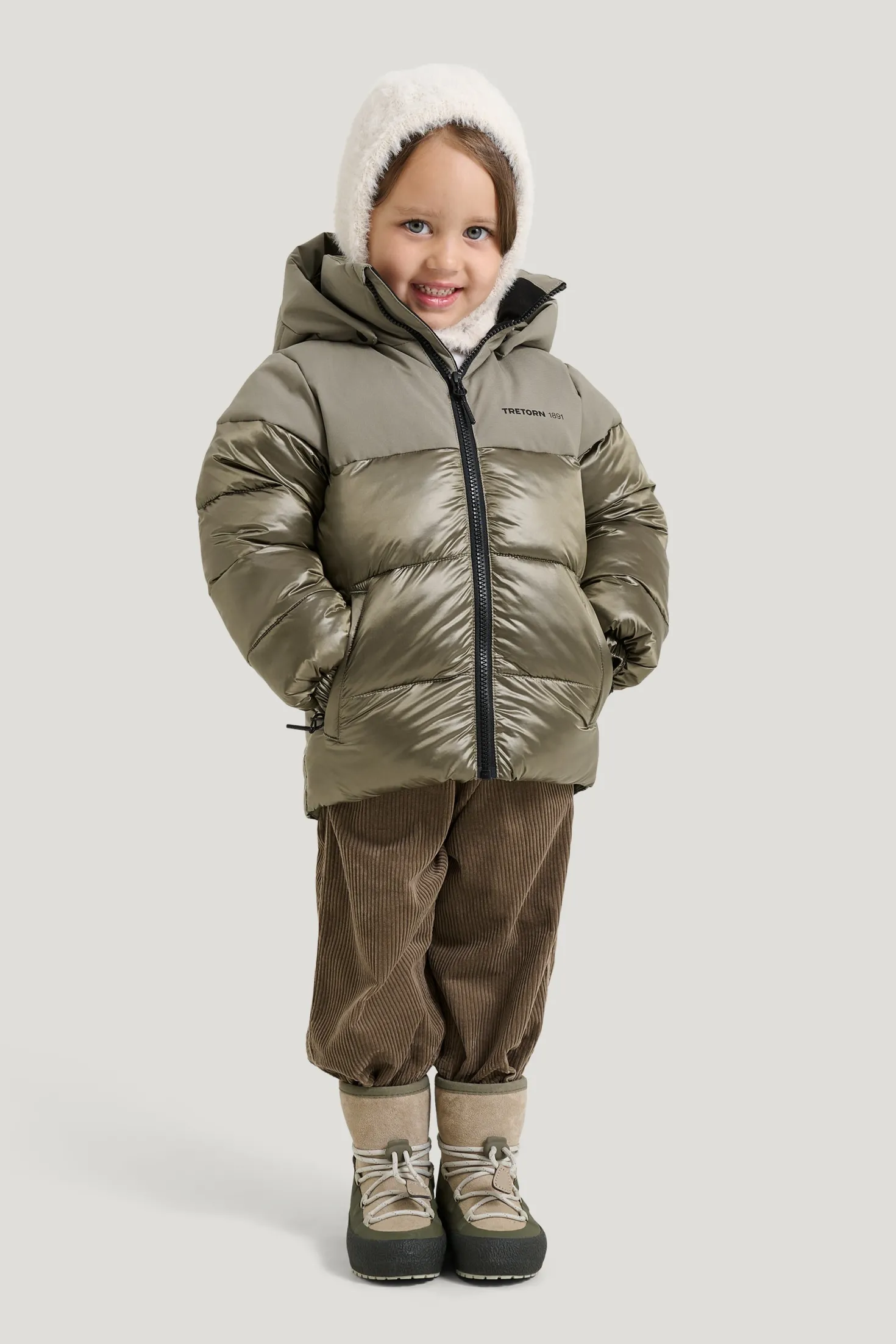 Flake Pufferjacka Smokey Olive