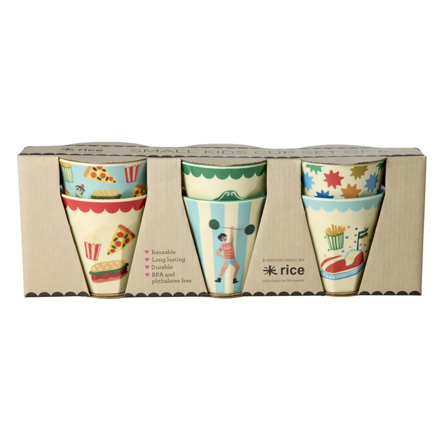 Fun Fair 6-pack Små Koppar Mint