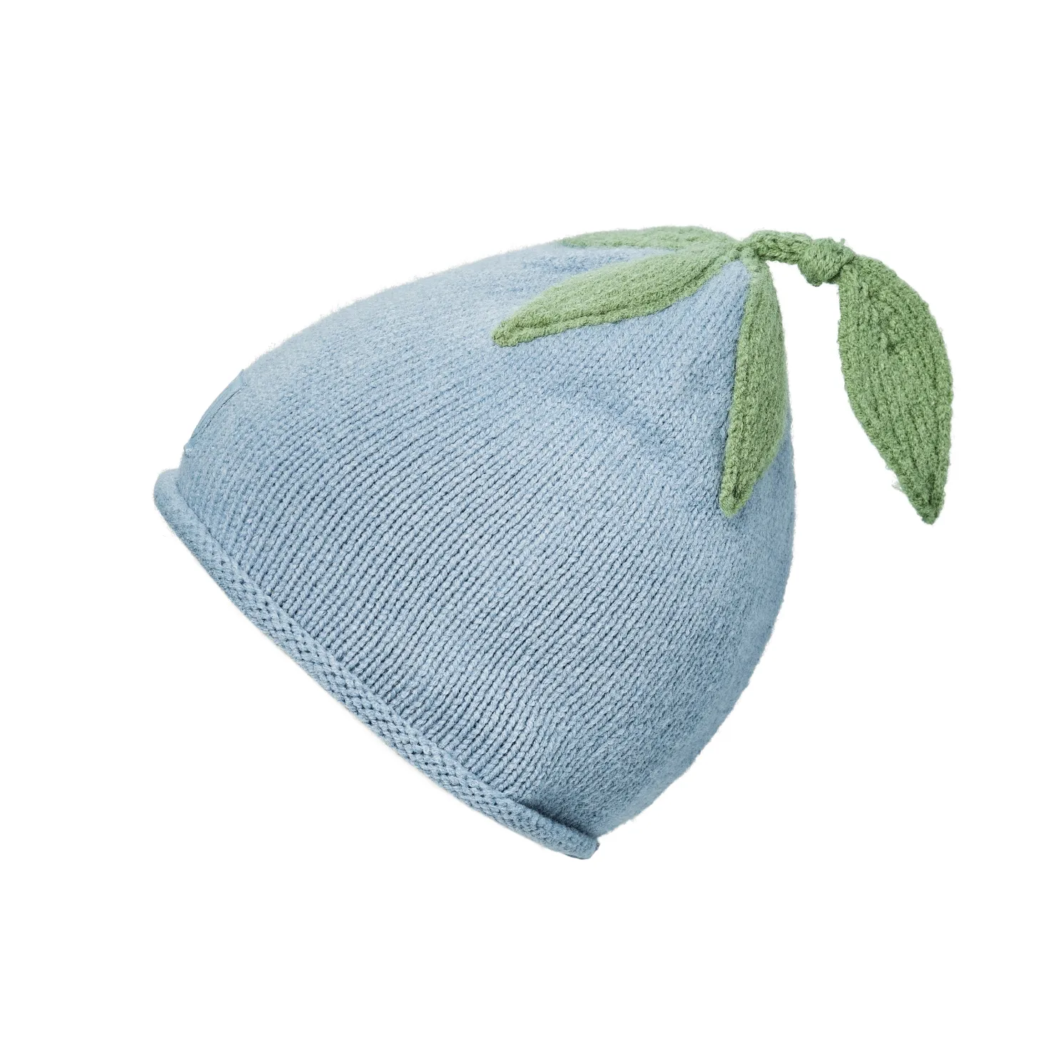 Furry Stickad Mössa Blueberry Bliss