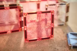 Glitterplattor Förpackning Transparent / Rosa 16 Delar Multicolor